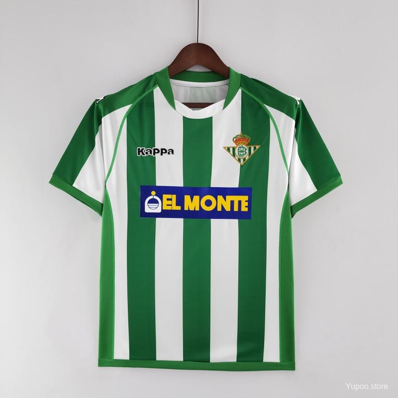 Camiseta de fútbol Real Betis 2001/02 LOCAL MANGA CORTA VERSION FAN